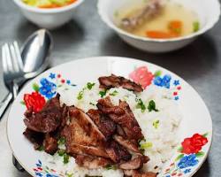Bai Sach Chrouk, Cambodian grilled pork and rice