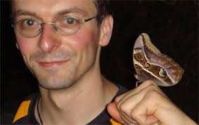 David Juncker with a butterfly near Machu Picchu in Peru. David Juncker, Ph.D. Associate Professor - David_%2526_mariposa
