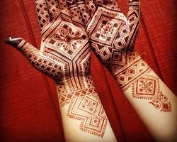 Image of Moroccan Arabic Mehndi Design