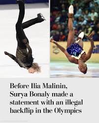 The last time a skater backflipped during an Olympic competition was in 1998, when French skater and five-time European champion Surya Bonaly illegally performed the move during the women’s final. “I wanted [the backflip] to one day be legal. Or to at least