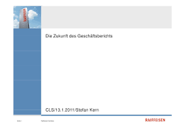 CLS Conference "Wohin entwickelt sich der Geschäftsbericht?" Stefan Kern