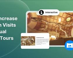 Изображение: person selecting a virtual tour in a museum app