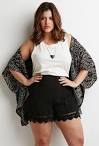 Plus size womens shorts