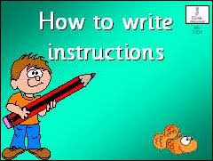 Image result for writing instructions