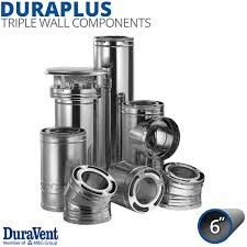6" DuraVent DuraPlus Stainless Steel Chimney Components ...