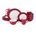 Red dinnerware sets