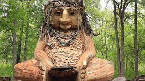 Malin, the giant Pease Park troll, completely burns down; AFD investigating