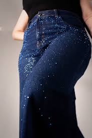 Jean Waterfall Azul Oscuro Wide Leg High Rise | Amenaida G ... - Product from AmenaidaG