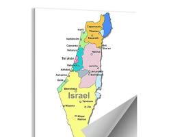 Image of Modern Israel map