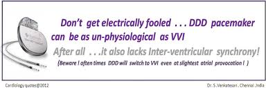 Cardiology quotes: Single vs Dual chamber pacing | Dr.S.Venkatesan MD via Relatably.com