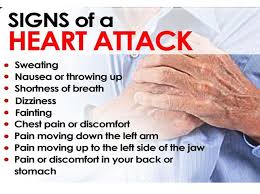 Image result for heart attack symptoms