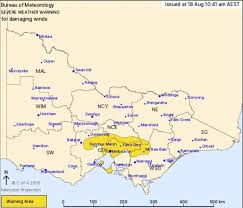 Damaging winds forecast in the Yarra Valley