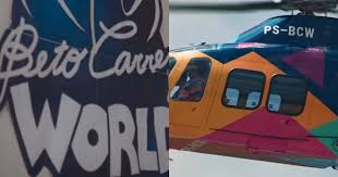 Helicóptero de R$ 30 milhões recebe personalização incrível inspirada no Beto Carrero World