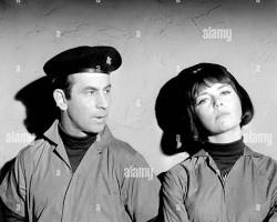 Get Smart 1965 TV series Don Adams as Maxwell Smart Barbara Feldon as Agent 99 shoe phone 1960s NBC comedy stills, AI generated