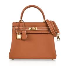 Hermes Kelly 25 Retourne Bag Coveted Gold Togo Gold Hardware | Mightychic
