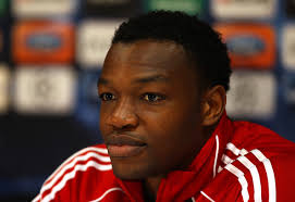 Steve Mandanda of Marseille faces the media during a press conference held at at Old Trafford on March 14, 2011 in Manchester, England. - Steve%2BMandanda%2BMarseille%2BTraining%2BPress%2BConference%2BsdMe3vkzeHcl