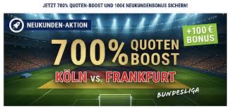 1. FC Köln vs. Eintracht Frankfurt Quotenboosts: 700% Quotenboost bei bet-at-home am 22.11.2025