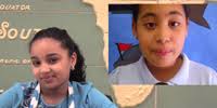 One of the 11 after-school clubs at P.S. 1 helps students create their own broadcasts. Here, Olga Rojas and classmates report on an imagined school-wide ... - 0628PS1Small