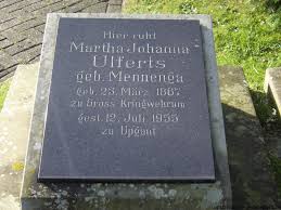 Grab von Martha Johanna Ulferts (geb. Mennenga) (23.03.1867-12.07 ... - mh062