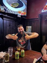 Jason Kelce enjoying the game