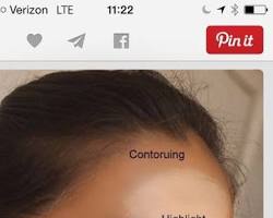 Image of applying concealer makeup