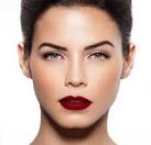 Perfect dark red lipstick