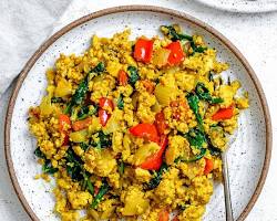 Image of Tofu scramble with vegetables