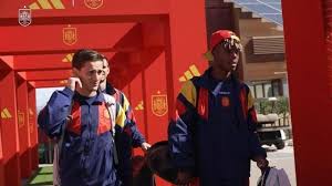 La selección española llega A Coruña