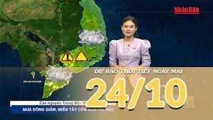 [Video] Dự báo thời tiết đêm nay và ngày mai 24/10/2026: Cả nước ít mưa, riêng miền Tây còn mưa dông