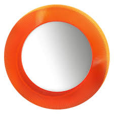 Specchio murale All Saints Kartell / Ø 78 cm - Arancione ...