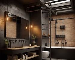 Image of Industrial bathroom