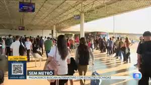 Metrô funciona de forma parcial no DF na manhã desta terça