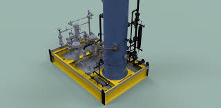 fuel gas scrubber skid | 3D CAD Model Library | GrabCAD