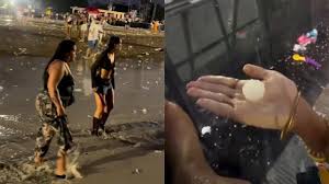 Show de Bad Bunny em Milão é cancelado após tempestade com granizo; veja vídeo
