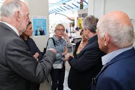 Claude Chirac, présidente de la fondation Claude-Pompidou, en visite à l’Ehpad des Jardins de Sarrebourg