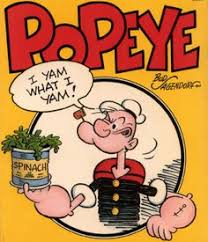 Image result for popeye the sailor mowing grass