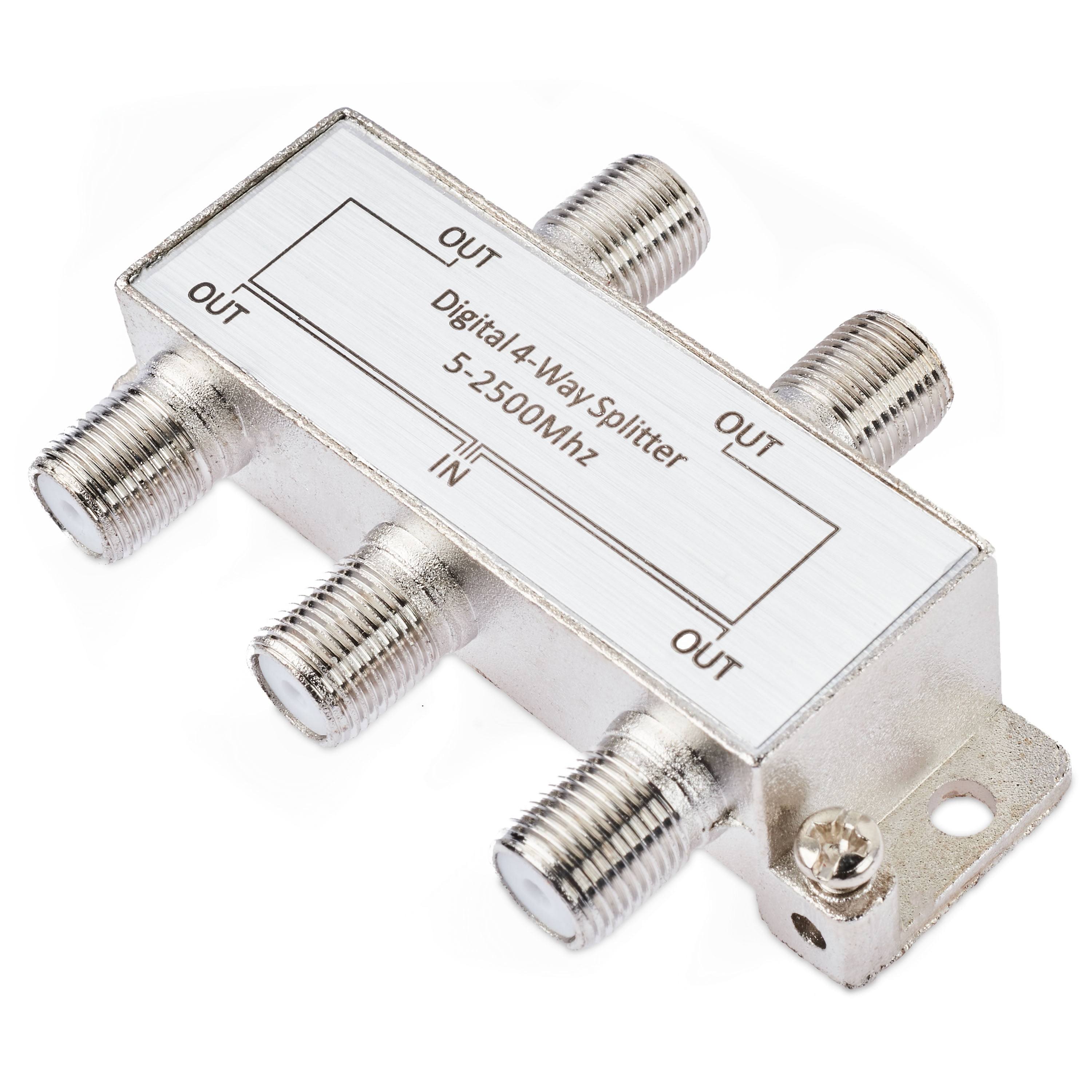 Onn. 4 Way Coax Splitter