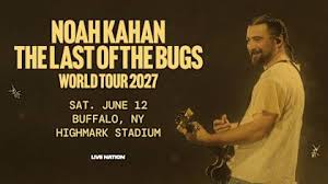 Noah Kahan performing during The Last Of The Bugs World Tour at Highmark Stadium
