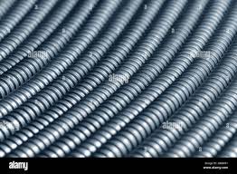 Close-up of a huge bundle of 10mm protective shield coil ...