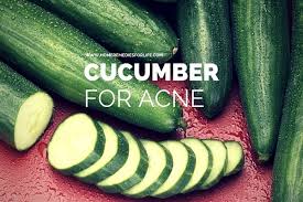 Image result for Cucumber For Treating The Face And Eliminate Acne