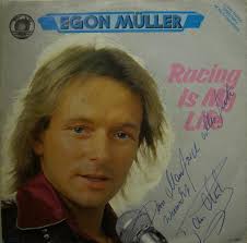 Released by speedway driver Egon Müller on library label Palm. Oddball stuff that does not show up all to often. Autographed cover, clean EX- vinyl. - ef84fb2b89dd82b23746930885a61562_h100w600_width