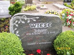 Grab von Johann Wiese (19.06.1934-17.02.1998), Friedhof Wiesens