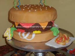 Résultat de recherche d'images pour "cheeseburger that looks like cake"