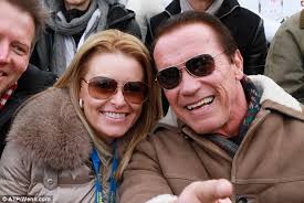 Good times: Schwarzenegger was spotted in his native Austra with rumoured new girlfriend Heather Milligan in January - article-0-1AFA9B1D00000578-702_634x424
