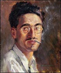 Portrait de Joseph Giunta 1934. Huile sur panneau. Oil on panel 25 x 20,5 cm - annees01