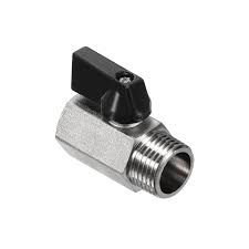 Uxcell 1/2 NPT Brass Mini Ball Valve, 1 Pack NPT Female to ...