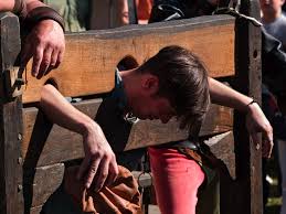 Image result for humiliated by a crowd