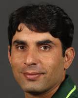 Playing role Middle-order batsman. Batting style Right-hand bat. Bowling style Legbreak. Misbah-ul-Haq Khan Niazi - 128371.1