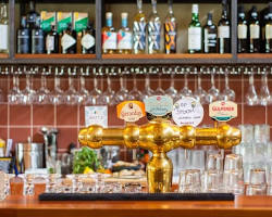 Image of Mandalay Beer Bar with its many beer taps