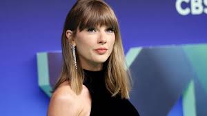 Taylor Swift wearing a black and silver gown at the 2026 MTV Video Music Awards